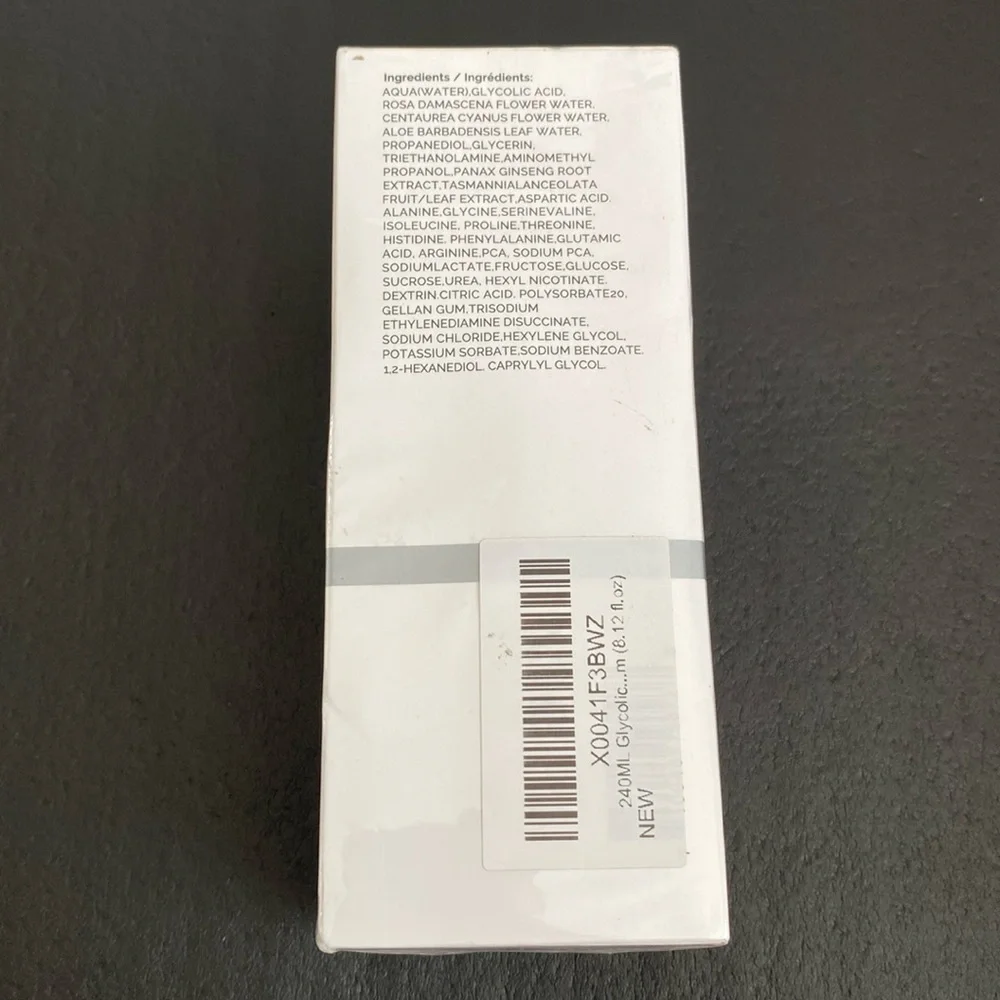 8 FL Oz Glycolic Acid 7% Exfoliating Toning Solution, New in sealed‎ Box
